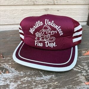 Vintage Volunteer Firefighter trucker hat